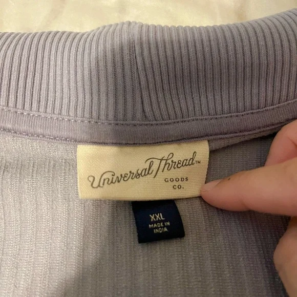 Universal Thread Lavender Ribbed Pullover - Picture 2 of 3
